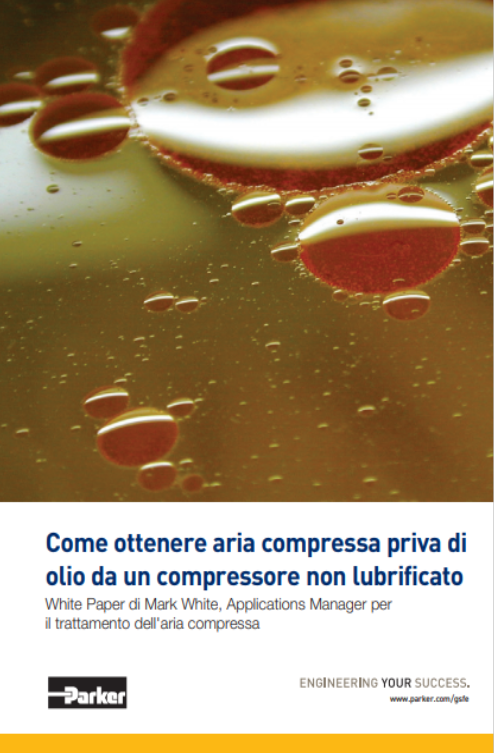 Come ottenere aria compressa priva di olio